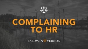 should you take a complaint to hr?