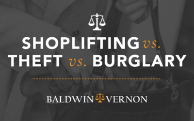 Shoplifting vs. Theft vs. Burglary